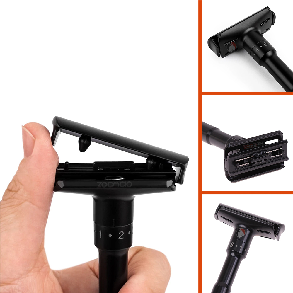 Vista 5 de Maquina De Afeitar Doble Filo - COLOR: Gris